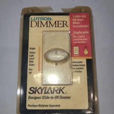 NEW Lutron Dimmer S-600H-WH Single Pole Light Switch Dimmer Open Box