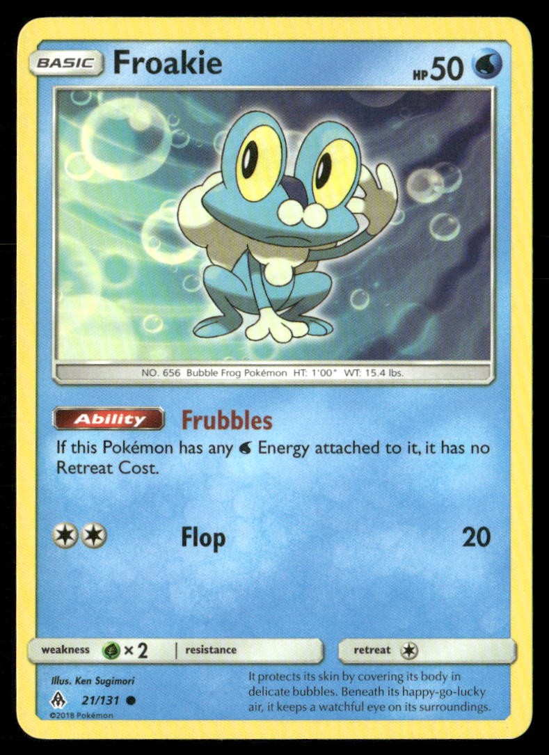 Froakie 21/131 Common Forbidden Light Pokemon Lightly Played