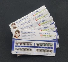 5 Sets Dental Orthodontic Metal Brackets Braces Standard Roth MBT Mesh Base