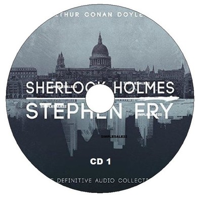 Sherlock Holmes The Definitive Collection Stephen Fry Audio Book on 3 x MP3 CD's