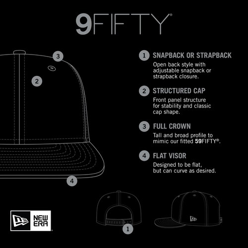 Men's New Era Black Toronto Raptors 2024/25 City Edition 9FIFTY Snapback Hat - 第 6/6 張圖片