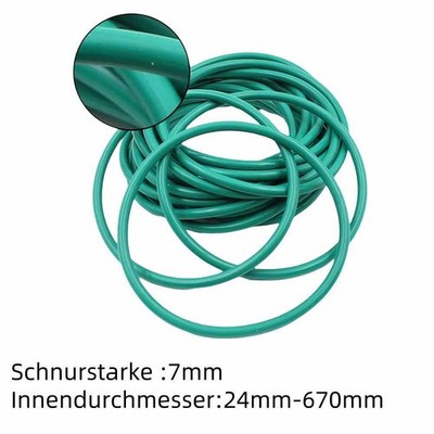 FKM O-Ring Dichtung Dichtring Dichtungsring Unterlegscheibe Ringe Stärke 7mm