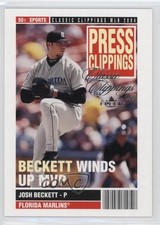 2004 Fleer Classic Clippings Press Josh Beckett #1PC 0w8