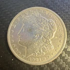1921 Morgan Silver Dollar $1 Business Strike Coin 0.9 Fineness KM#110