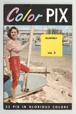 Color Pix Quarterly 1950 Female Art Photo Cheesecake 44p Retail News Pinup 32208
