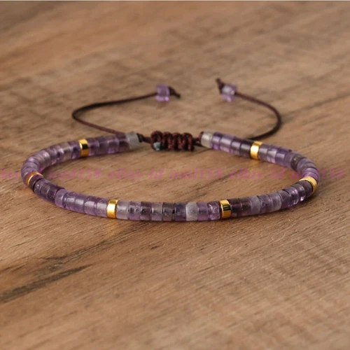 Minimalist Dainty Crystal Assorted Natural Gemstone Beads Healing Reiki Bracelet - Picture 33 of 60