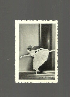 1930'S GARBATY FAMOUS DANCERS  #54  VERA NEMTSCHINOWA  EX/MT  GOLD SABA BACK