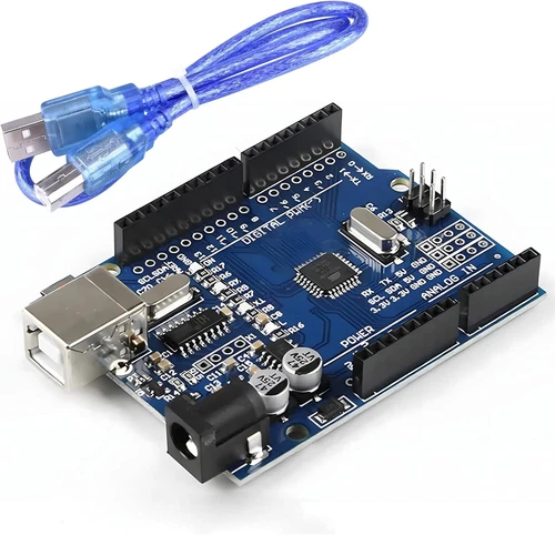 UNO R3 Board Atmega328P with USB Cable(Arduino-Compatible) for Arduino, Input Vo