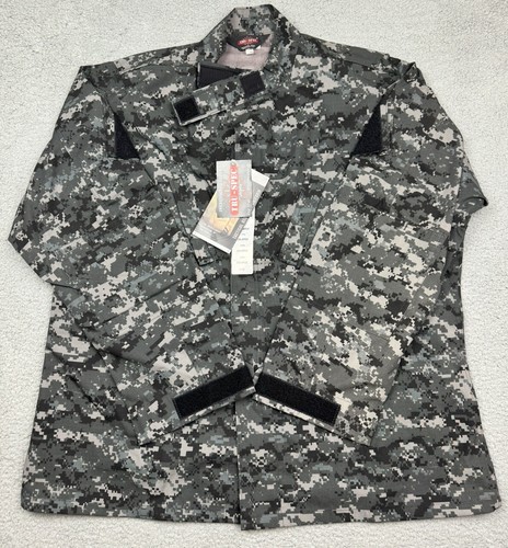 TRU-SPEC by Atlanco Military Camo Uniform Full Zip Jacket Shirt Mens 2XL - Picture 12 of 21