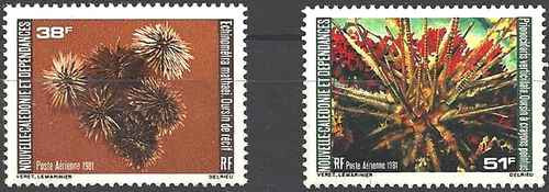 Timbres Faune marine Nlle Calédonie PA215/216 * (65394DP) - Picture 1 of 1
