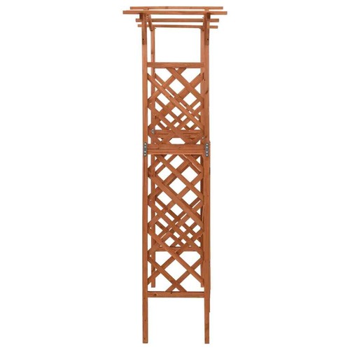 Garden Pergola with Planter Solid Firwood Garden Arch Gate Outdoor Climbing - Picture 4 of 18