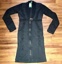 HERA Collection Black Longsleeve Pix Zipper Dress Women - Size Small