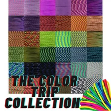 Paracord Planet | Trippy Colors 550 Paracord Type III | 10-foot Hank |