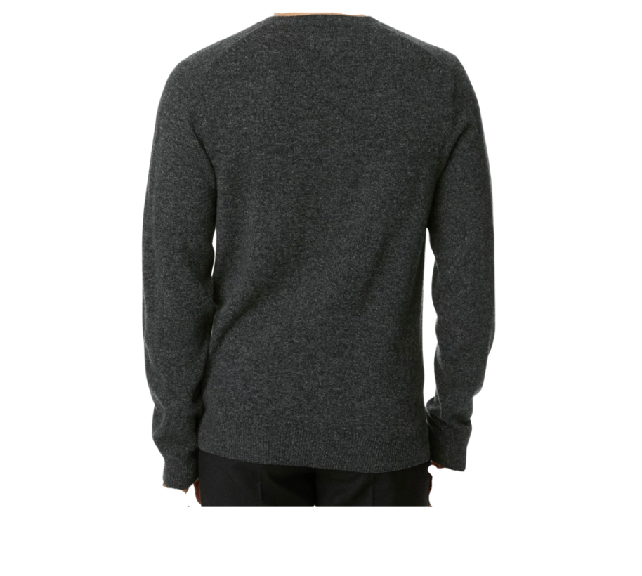 M&S COLLECTION CHARCOAL PURE EXTRA FINE LAMBSWOOL VNECK JUMPER eBay