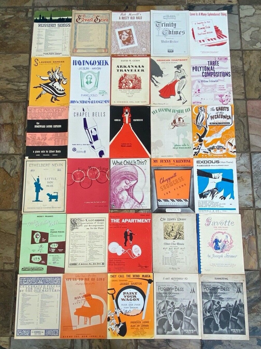 アート・デザイン・音楽 198201111959_19880818 Lot of 30 Vintage Sheet Music-Cover Art Artwork-Vtg - | eBay