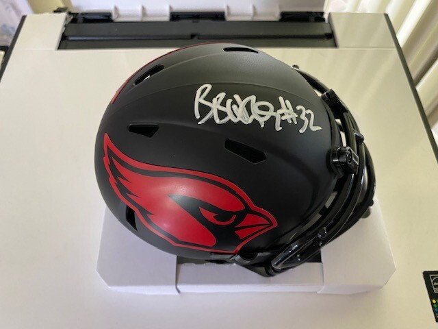 Buda Baker Autographed Signed Arizona Cardinals BUDDA BAKER ECLIPSE MINI HELMET w BECKETT WITNESS COA 