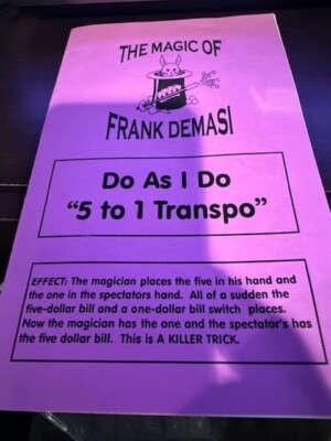 Do as I DO ''5 To 1 Transpo'' by Frank DeMasi