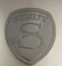 Strut 78x67mm Grille Emblem Badge Grill Chrome Range Rover Cadillac Escalade