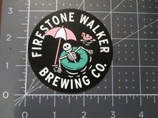 FIRESTONE WALKER parabola skeleton STICKER decal craft beer brewery Union Jack J