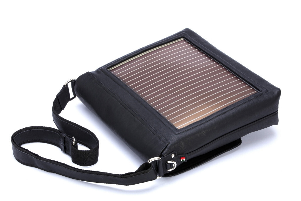 SAOLA borsa uomo con pannello solare letracolle
