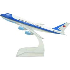 Avión de aleación Boeing 747 Air Force One 16 cm modelo B747 juguetes regalo avión EE. UU. 1:400
