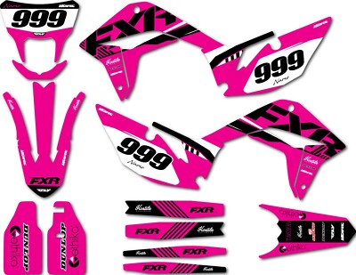 Custom Graphics, full kit fits Kayo T2 250 models Hostile Pink Style sticker kit