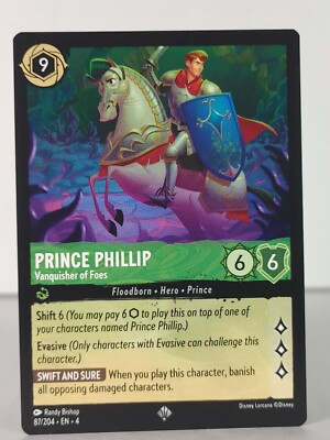 Prince Phillip - Super Rare - Ursula's Return - LORCANA - 87/204 - U Pick