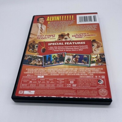 🐿 Alvin and the Chipmunks DVD, 2007 Starring Jason Lee, Alvin