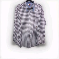 Tommy Hilfiger 90s Vintage Button Long Sleeve Shirt Mens 2XL Check Plaid Flannel