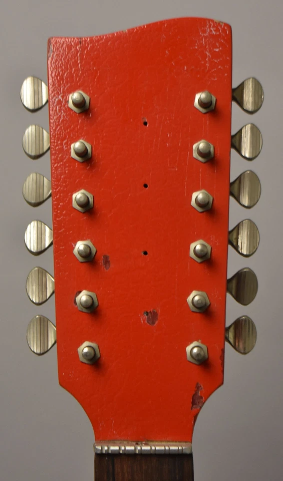 1960's Danelectro 12-String Prototype Neck Red w/Box - Image 2 of 4