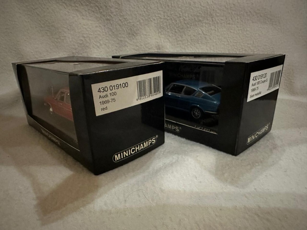ミニカー MINICHAMPS 1/43 AUDI 100 COUPE S 1969 1/43 RARE AUDI 100 COUPE S 1969 MINICHAMPS DEALER NO SCHUCO