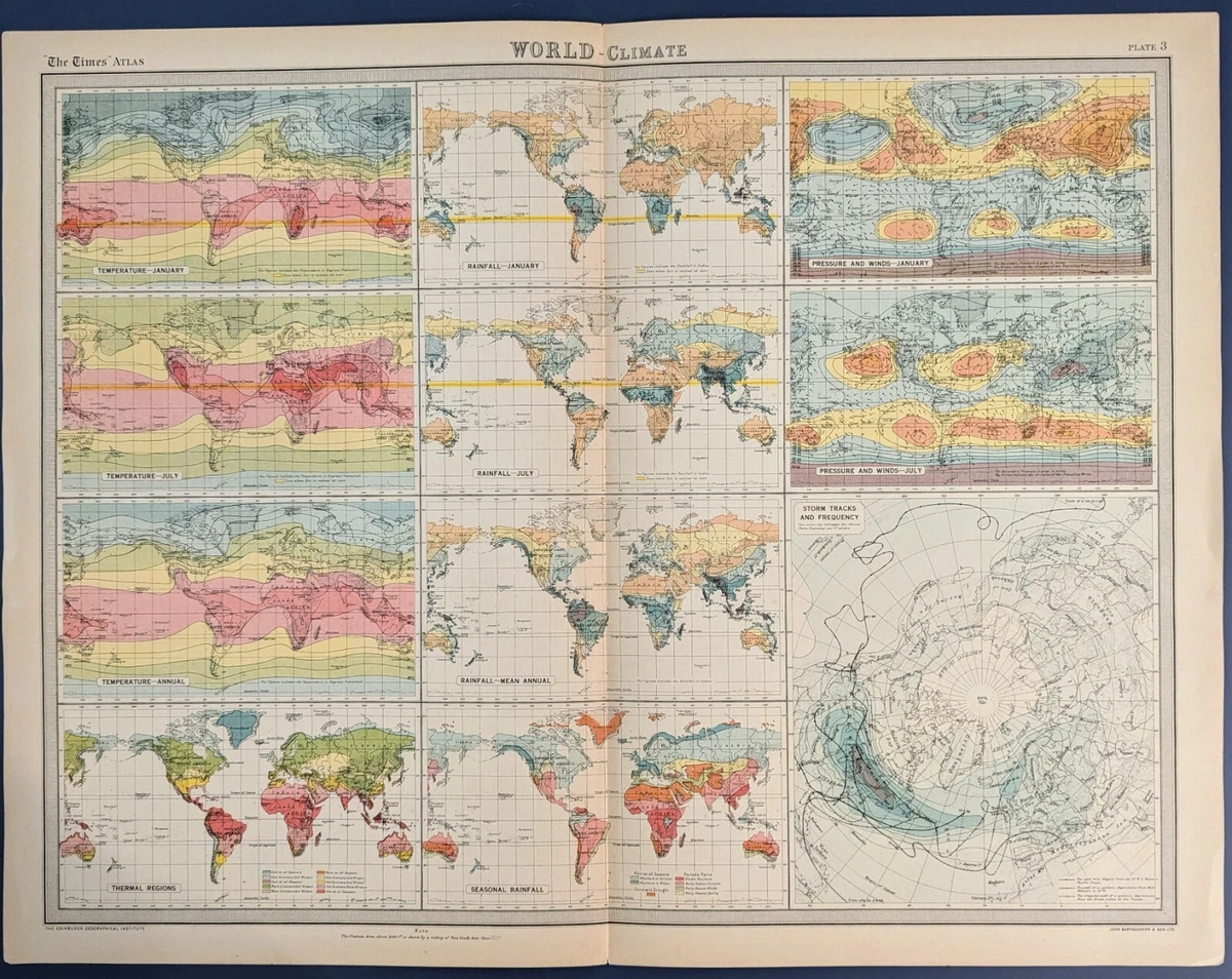 Atlas 1920-1929 Date Range World Atlas Antique World Maps