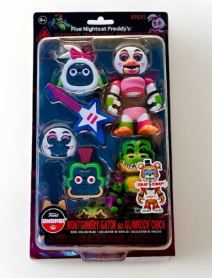 New Funko Fnaf Snap Five Nights at Freddy's Montgomery Gator & Glamrock Chica 2