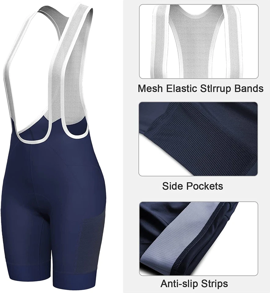 Cycling Bibs Women Mountain Bike Shorts Bicycle Bib Gel Underwear with Padding - Image 4 of 4