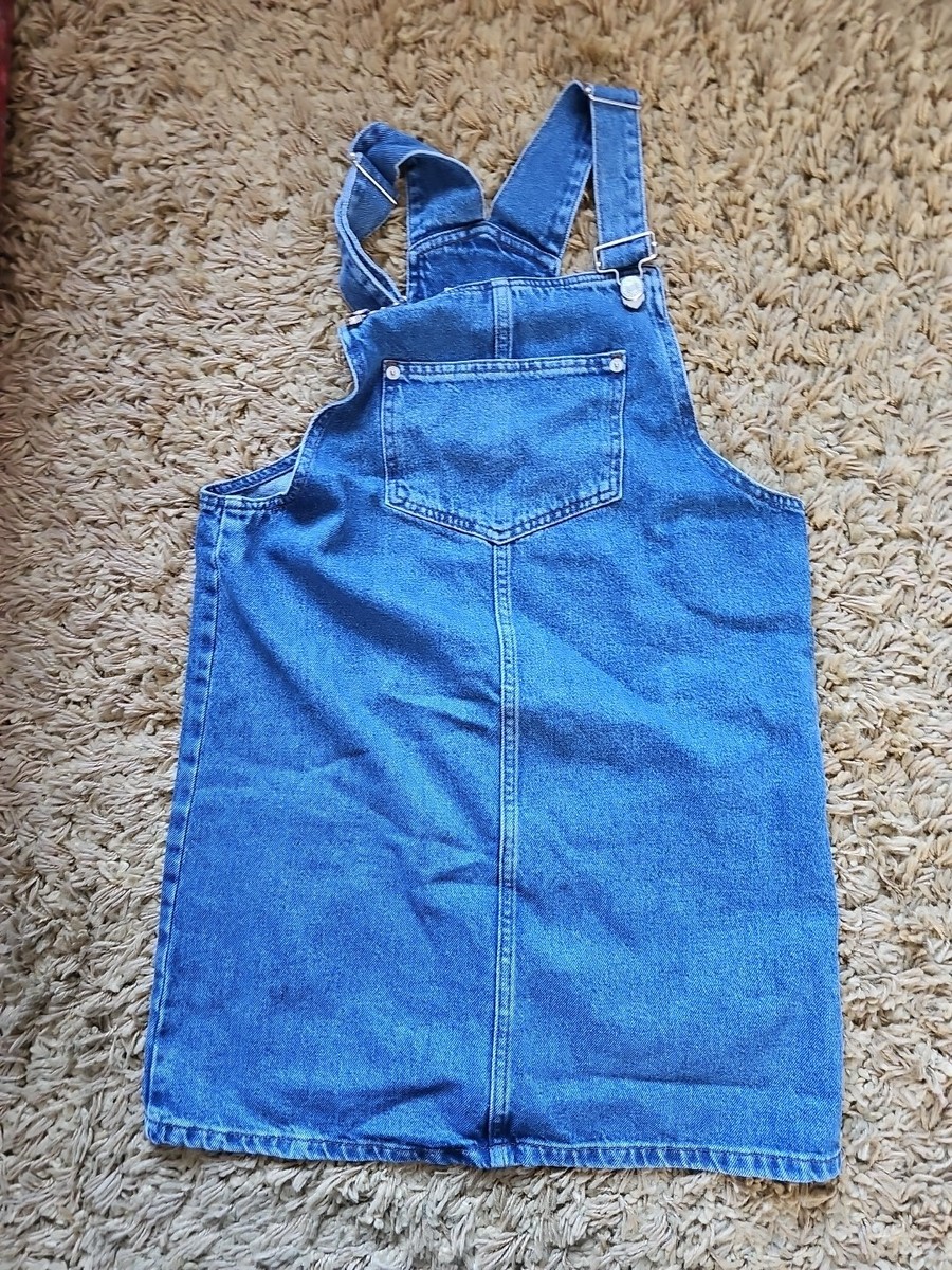 New Look Ladies Denim Pinafore/Dungaree Dress Size 8 | eBay UK