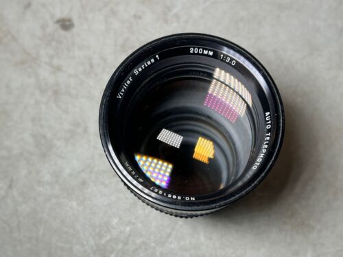 Vintage Vivitar Series 1 200mm F3.0 M/SR Auto Telephoto Camera Lens OM Mount - Picture 2 of 6