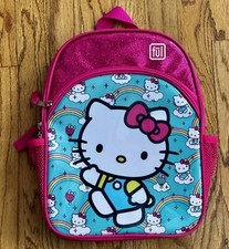 Ful Hello Kitty Rainbows Kids Backpack Luggage Collection Trolley Sleeve 12"