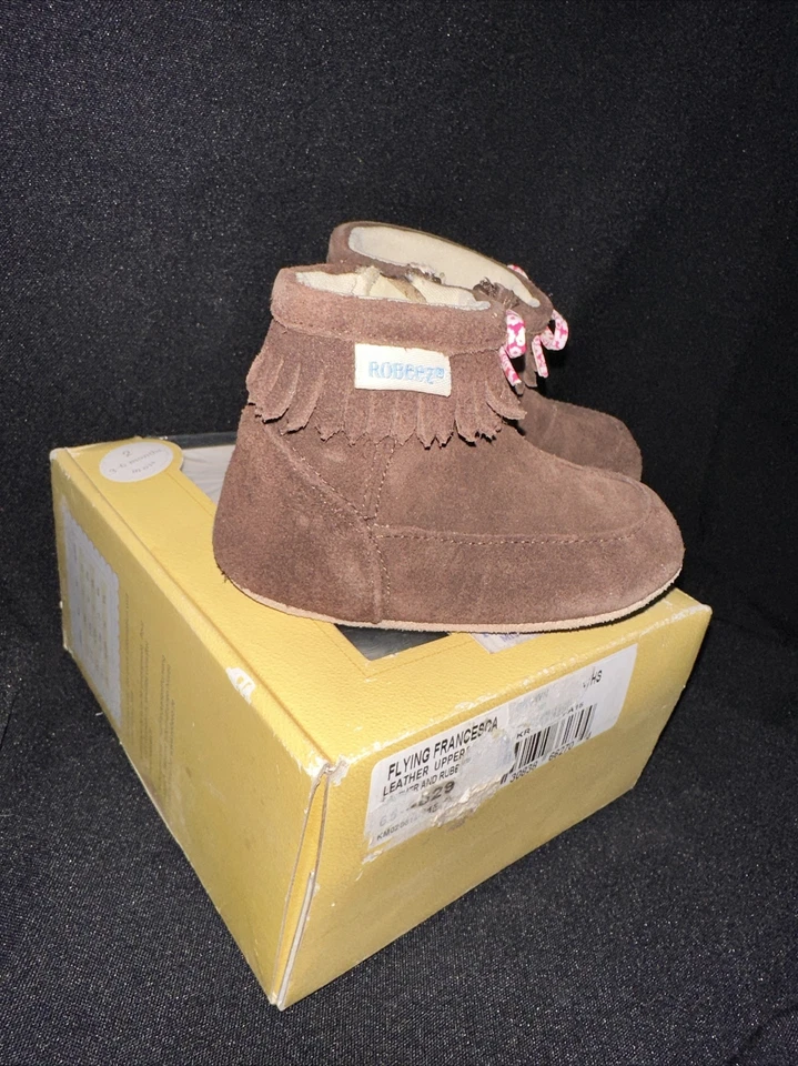 Совершенно новый Robeez летающий Francesca стиль мини мокасины ботинки - Изображение 2 из 4