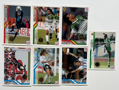 1994 World Cup-Heroes All Star Set Bundle (7 Cards)