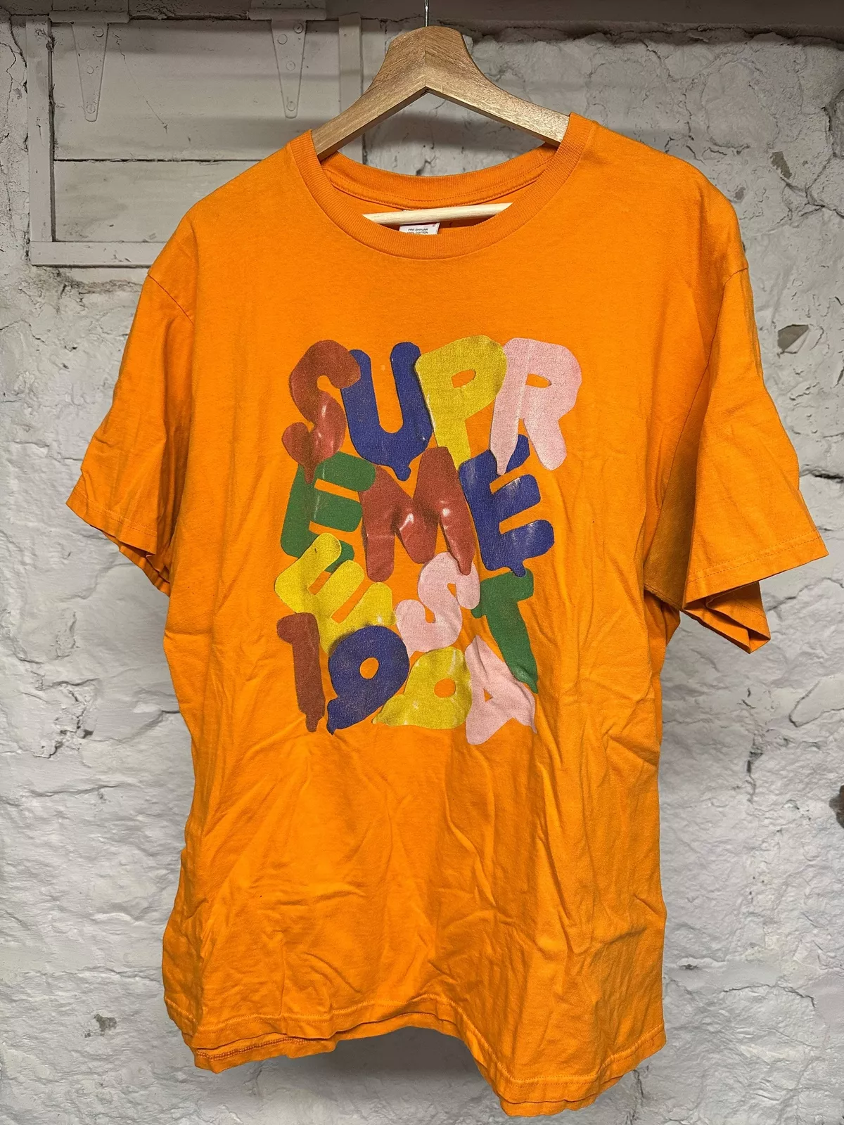 T shirt orange Supreme Balloons taille L