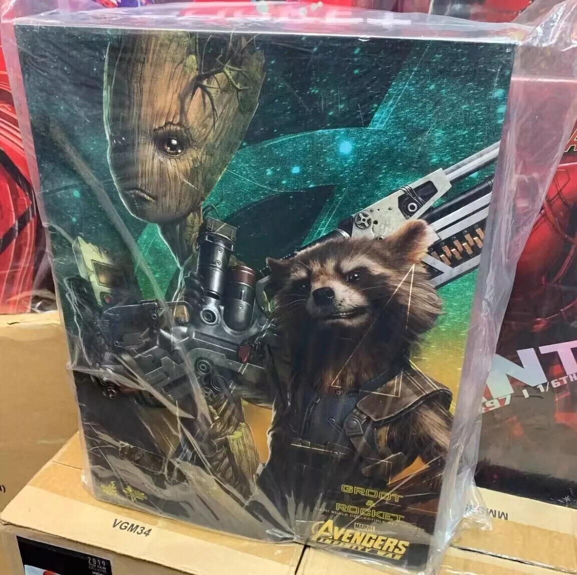 New Hot Toys MMS476 Avengers Infinity War Groot Rocket 1 6