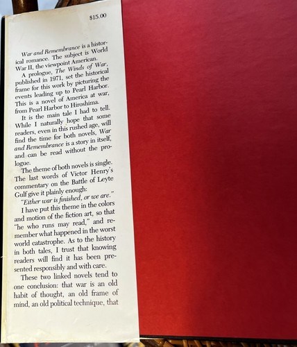 War and Remembrance by Herman Wouk 1978 Limited Edition First Trade Edition - Picture 5 of 13