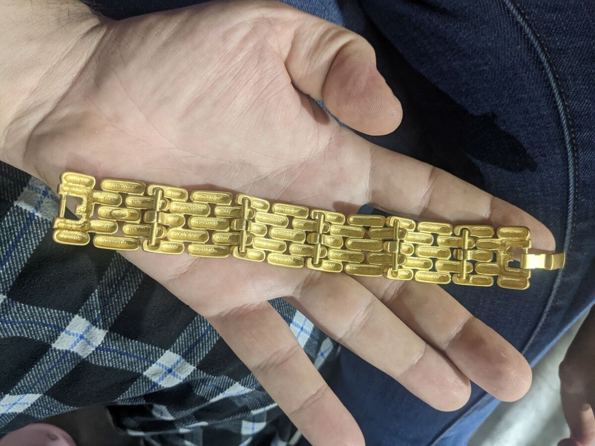Vintage Authentic GIVENCHY Gold Colored Bracelet Heavy Wide Vintage Authentic GIVENCHY Gold Colored Bracelet Heavy Wide