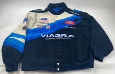 Vintage Nascar Mark Martin Viagra Racing Jacket Jeff Hamilton Size 3XL