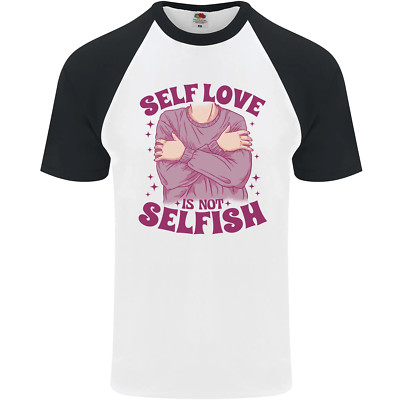 Baseball-T-Shirt Self Love is Not Egoish für Herren S/S