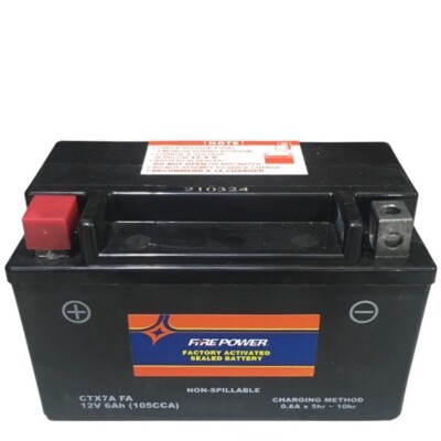 Fits Jonway Gator 150R,   Scooter Battery CTX7A Factory Sealed