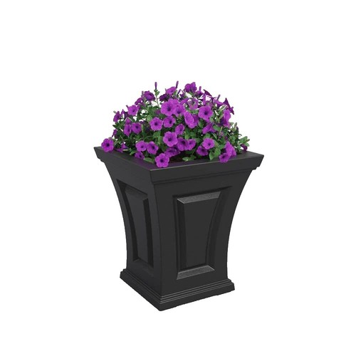metal plant hanger Yardwe Hanging Succulent Planter Flowerpot Planter Holder Iron Metal Stand for Balcony Window Porch 22x18x16.5cm (Black) main image 0