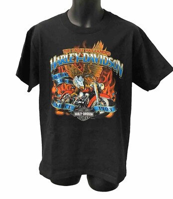 Harley Davidson Men's Eagle Has Landed Short Sleeve T-Shirt Harley Davidson Men's Eagle Has Landed Short Sleeve T-Shirt