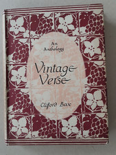 An Anthology Vintage Verse . Clifford Bax