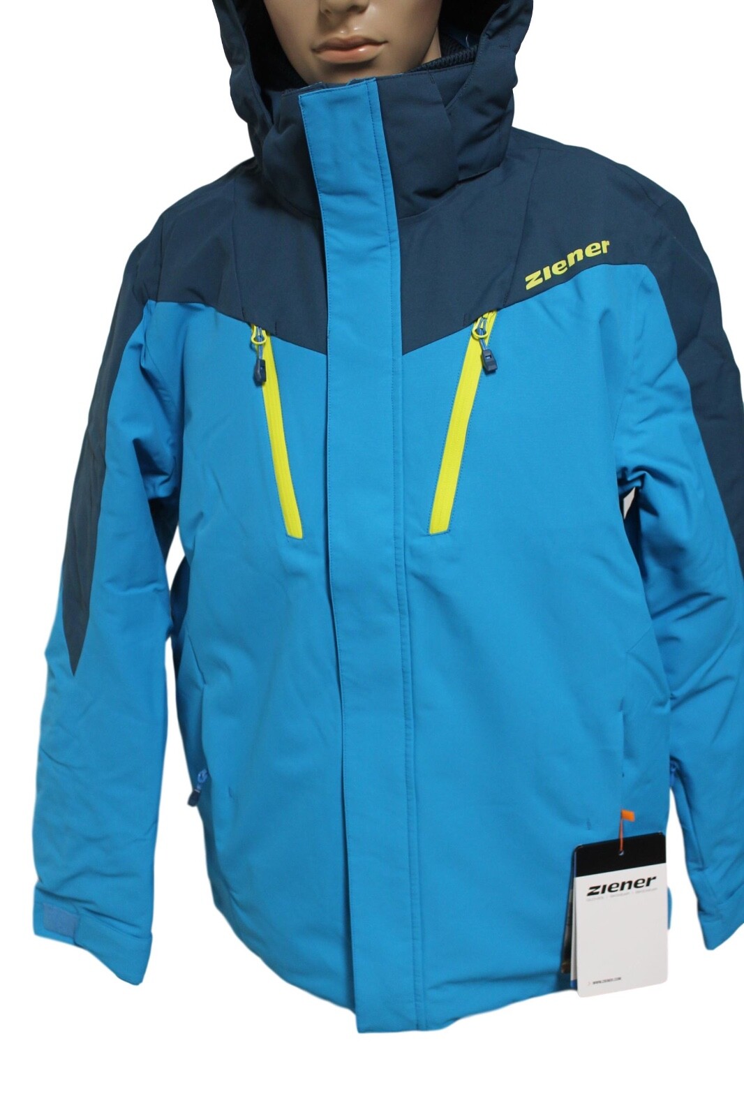 Ziener Men's Ski Jacket Tableo Blue Yellow Black all Sizes New with
